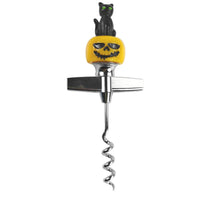 Halloween Wine Corkscrew, Novelty Bottle Opener with Pumpkin Witch Hat and Skeleton Designs, Spooky Party Bar Accessories