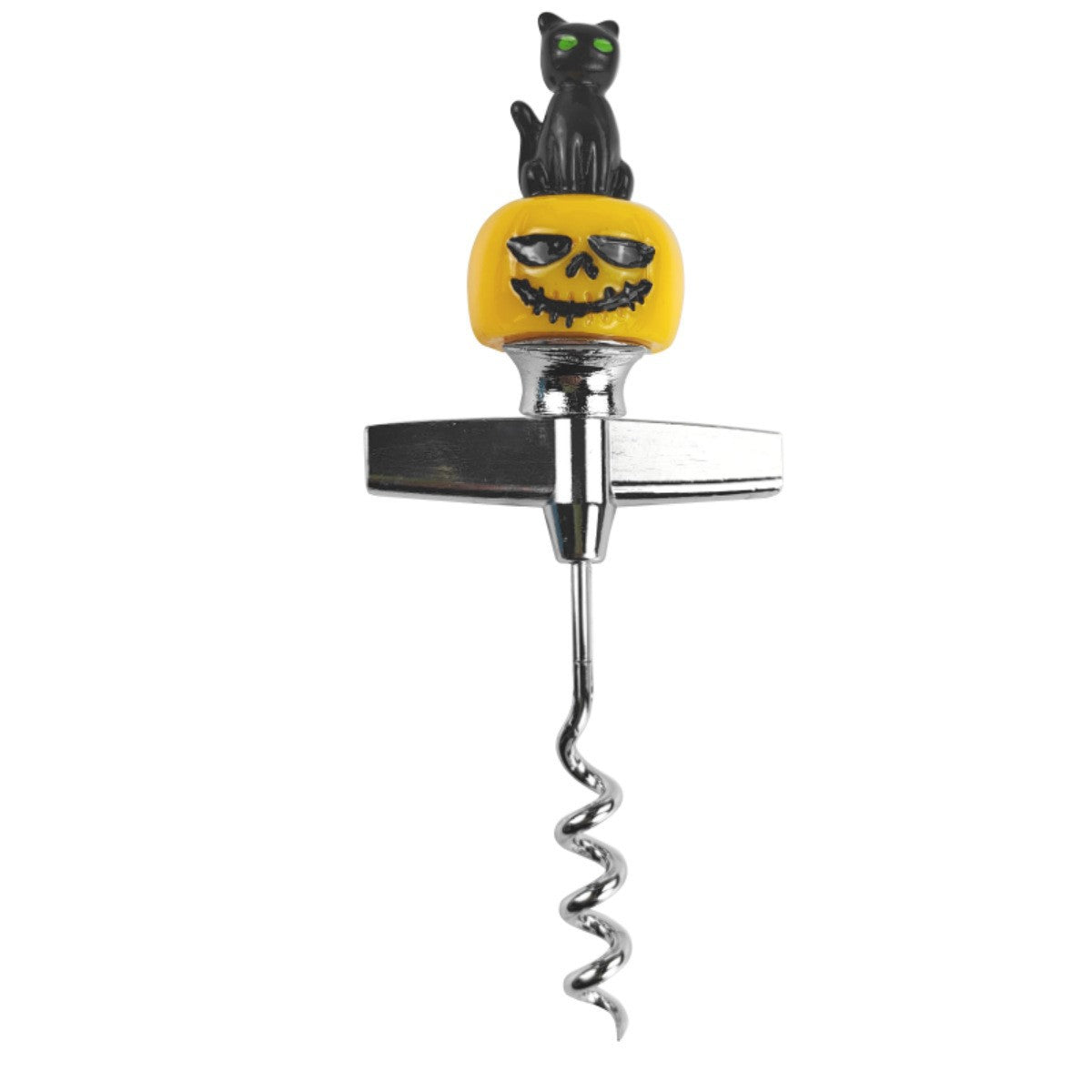 Halloween Wine Corkscrew, Novelty Bottle Opener with Pumpkin Witch Hat and Skeleton Designs, Spooky Party Bar Accessories