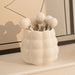 Ceramic Dessert Spoon and Fork Set with Holder – 5-Piece Mini Flatware Set