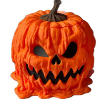 Halloween Pumpkin Candy Bowl with Lid – Resin Tabletop Decoration