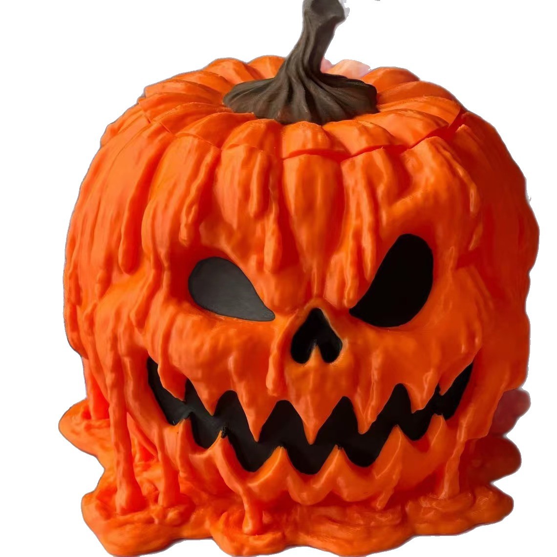 Halloween Pumpkin Candy Bowl with Lid – Resin Tabletop Decoration