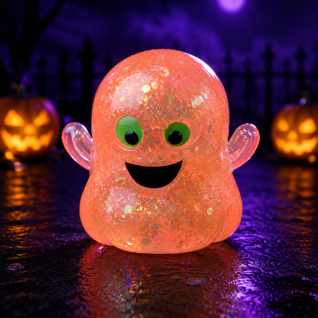 Halloween Squishy Toys – Glitter Ghost Stress Relief Fidget Toys