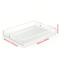 Acrylic Vanity Tray with Handles – Bathroom & Countertop Organizer