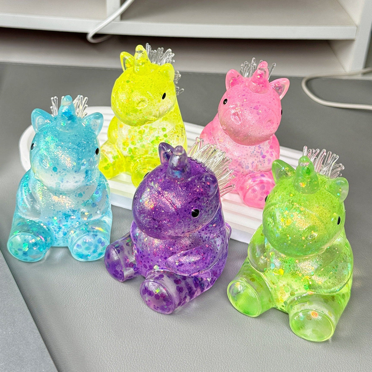Colorful Axolotl Squishy Stress Relief Blind Box Toy