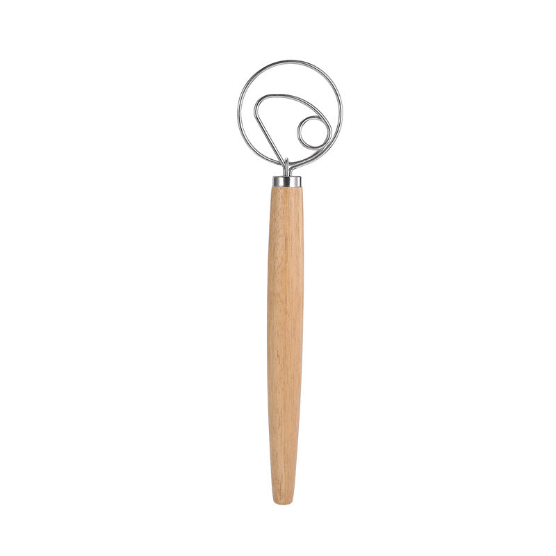 Wooden Handle Danish Dough Whisk