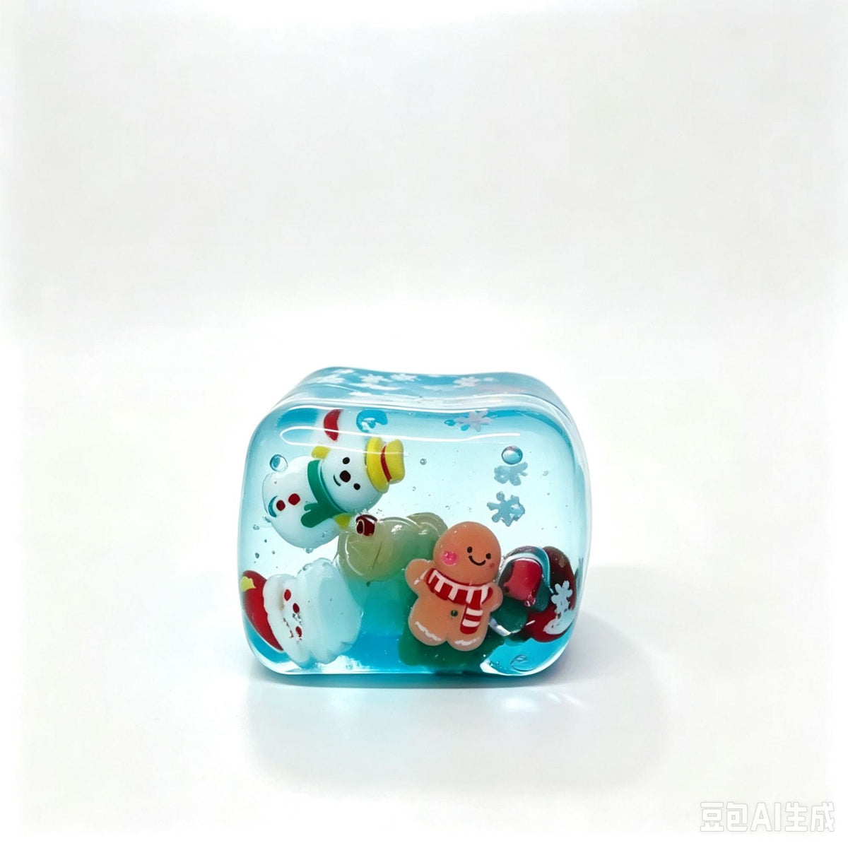 Christmas Slow Rising Squishy Cube Toy Cute Holiday Character Stress Relief Squeeze Toy