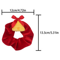 Christmas Bear Plush Hair Scrunchie Festive Hair Accessories