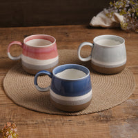 500 ml Ceramic Coffee Mug – Round Glazed Drink Cup with Handle for Milk, Tea, Latte, Breakfast & Home Use