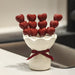 Heart Shape Fruit Fork Set with Ceramic Holder – Cute Dessert Forks for Party, Kitchen Dining & Gift