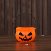 Halloween Pumpkin Candy Bucket Jack O Lantern Treat Pail
