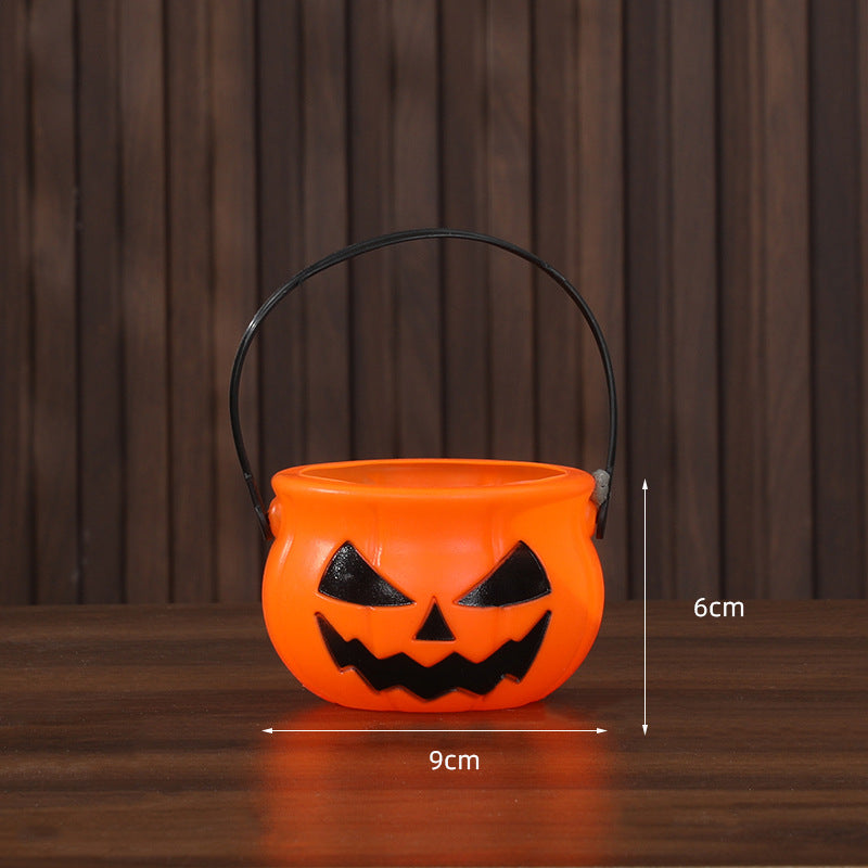 Halloween Pumpkin Candy Bucket Jack O Lantern Treat Pail
