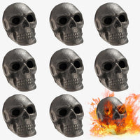 Skull-Themed Metal Décor – Halloween Party & Outdoor Accent