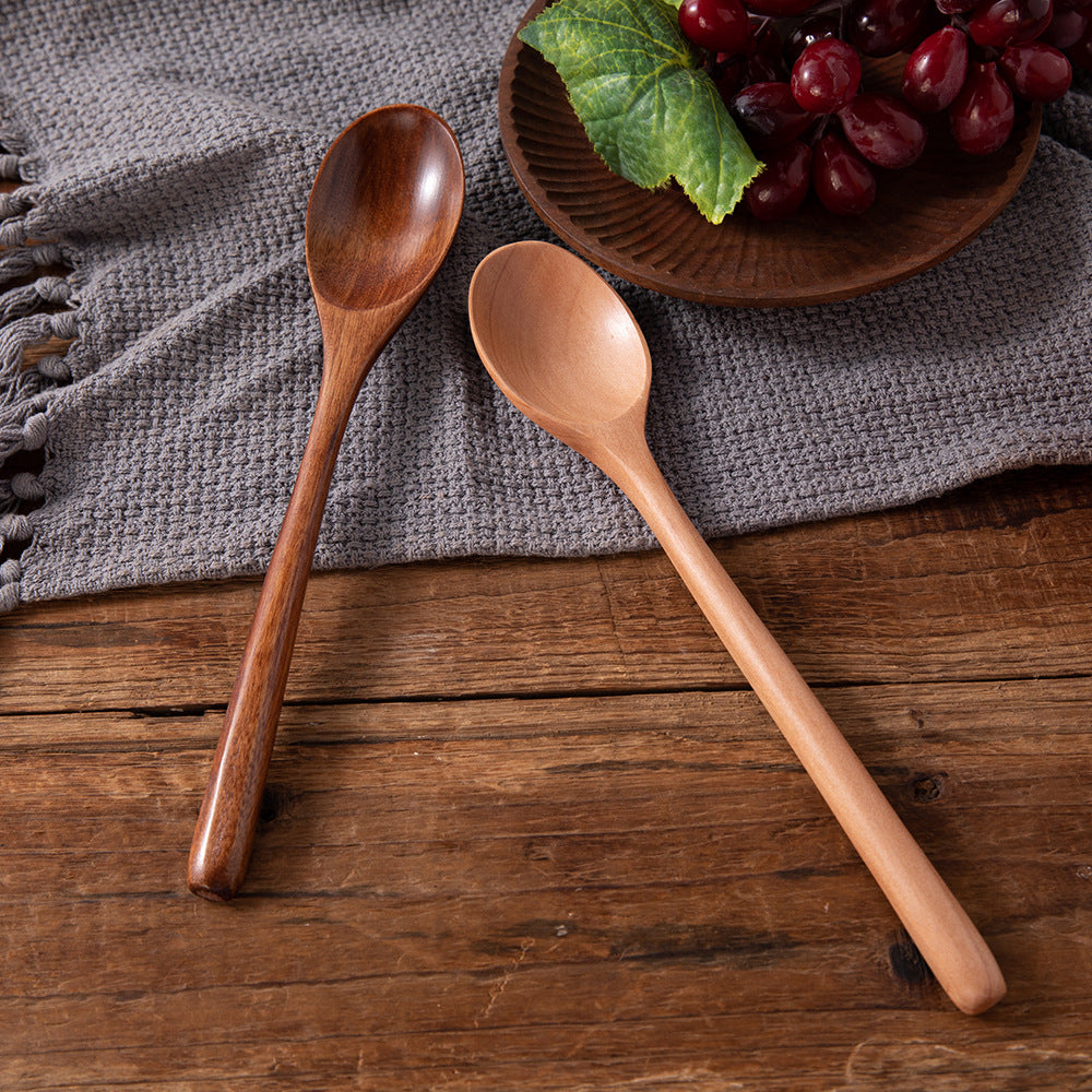 Long Handle Wooden Cooking and Serving Spoon