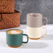 420ml Ceramic Coffee Mug – Textured Tea & Milk Cup with Handle for Coffee, Latte, Breakfast, Café, Office & Home Use