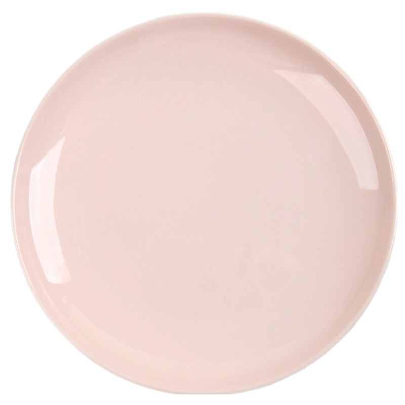 Melamine Dinner Plate – 8 Inch Round Lightweight Tableware Plate for Dining & Serving