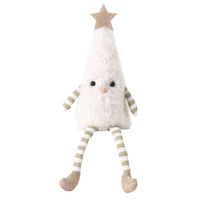 Plush Christmas Tree Doll Long Leg Sitting Holiday Shelf Decoration