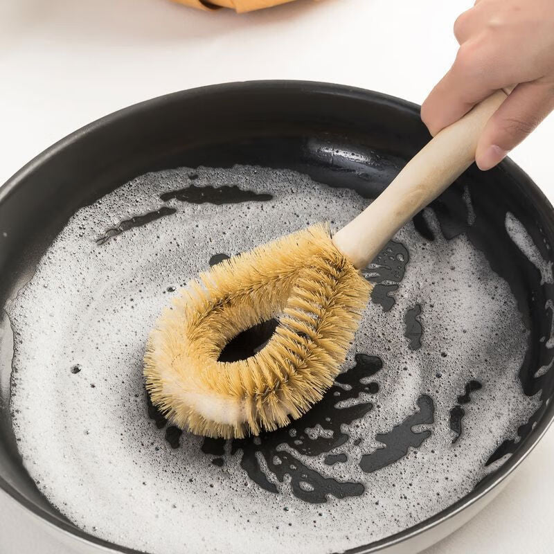 Long Handle Hanging Dish Scrub Brush for Pots and Kitchen Cleaning