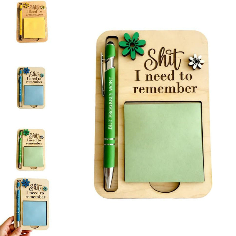 Creative Wooden Sticky Note Holder
