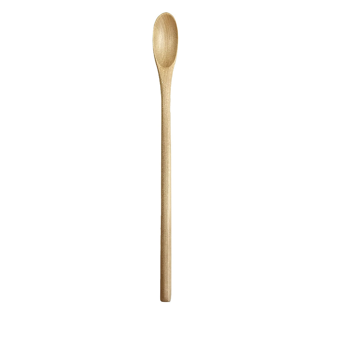 20cm Long Handle Wooden Dessert Spoon, Natural Wood Honey Coffee Stirring Spoon