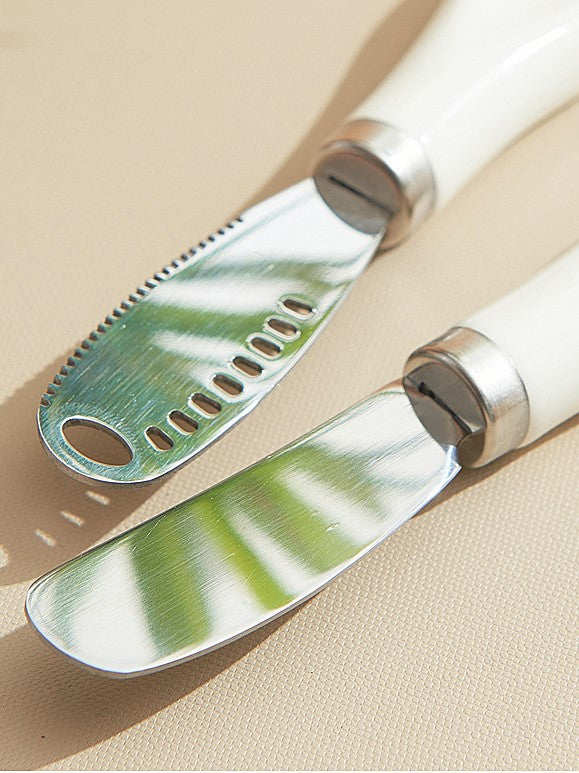 Ceramic Handle Spreader Knife – Stainless Steel Butter and Cheese Knife