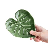 Ceramic Spoon Holder – Tropical Leaf Kitchen Accessory