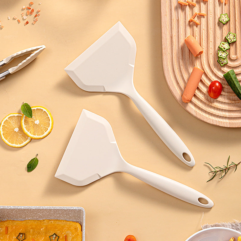 Wide Silicone Omelet Spatula – Flexible Egg Turner with Large Flat Head