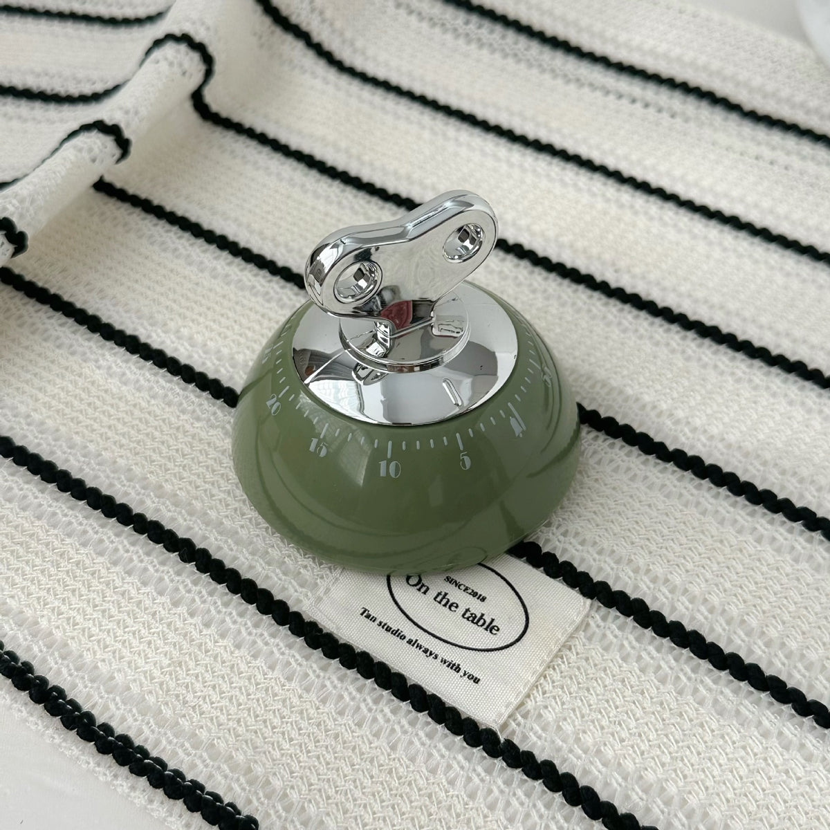 Retro Mechanical Kitchen Timer – 60-Minute Wind-Up Cooking Countdown Timer