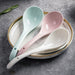Ceramic Curved Spoon – Smooth Serving Spoon for Kitchen, Dining & Tableware