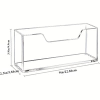 Clear Acrylic Napkin Holder – Modern Countertop Tissue Organizer