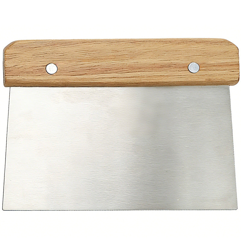 Stainless Steel Dough Cutter with Wooden Handle