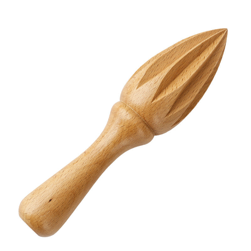 Natural Beech Wood Manual Citrus Juicer Lemon Reamer