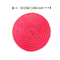 Round Woven PP Placemat Heat Resistant Dining Table Mat