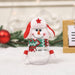 Christmas Clear Candy Jar Santa Snowman Reindeer Holiday Gift Container