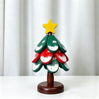 3D Layered Christmas Tree Table Decoration Festive Mini Tree Ornament