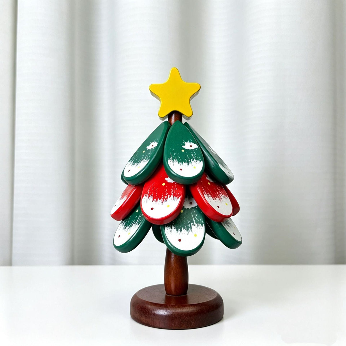3D Layered Christmas Tree Table Decoration Festive Mini Tree Ornament