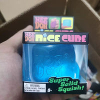Nee Doh Nice Cube Squishy Toy, 5.5 cm Colorful Sensory Stress Relief Fidget Toy