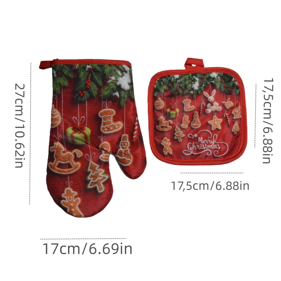 Christmas Oven Mitts and Pot Holders
