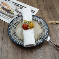 Rustic Double Pumpkin Napkin Rings for Thanksgiving