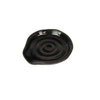 Stoneware Spoon Rest – Reactive Glaze Ceramic Spoon Holder for Kitchen Countertop