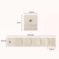 Mini Felt Ring Storage Pouch Portable Jewelry Organizer with Snap Button