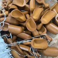 Small Wooden Scoop with Short Handle for Tea, Coffee and Dry Goods