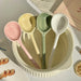 Ceramic Soup Spoon – Long Handle Serving Spoon with Hanging Hole for Soup, Rice, Desserts & Everyday Dining