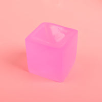 Ice Cube Squishy Toy – Transparent Color Stress Relief Fidget Cube