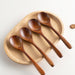 Wooden Soup Spoon, Natural Beech Wood and Dark Brown Nanmu Wood, Reusable Kitchen Utensil