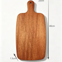 Solid Ebony Wood Cutting Board with Handle Kitchen Serving Board