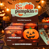 Jumbo 15 cm Pumpkin Squishy TPR Toys 4 Pieces per Box
