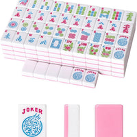 Melamine American Mahjong Set – 166PCS Travel Portable Mahjong Tiles for US Mahjong Game