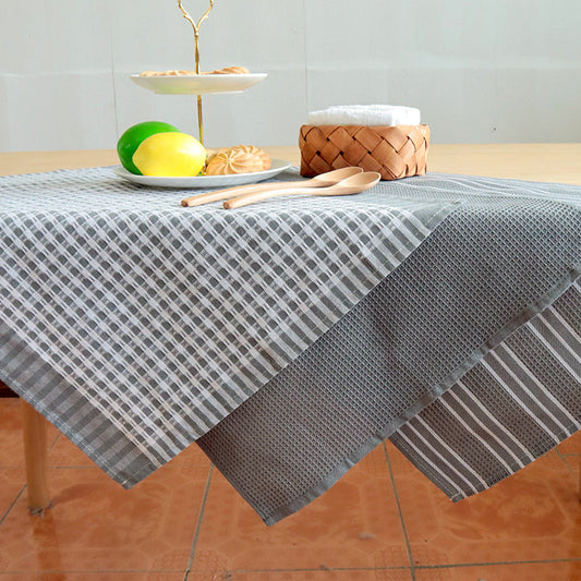 3-Pack Cotton Kitchen Towels, Absorbent Dish Cloths, Tea Towels & Table Mats
