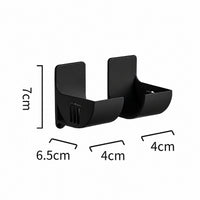 Adhesive Wall-Mounted Roll Holder – Adjustable Storage Rack for Trash Bags, Foil, Plastic Wrap & Kitchen Rolls