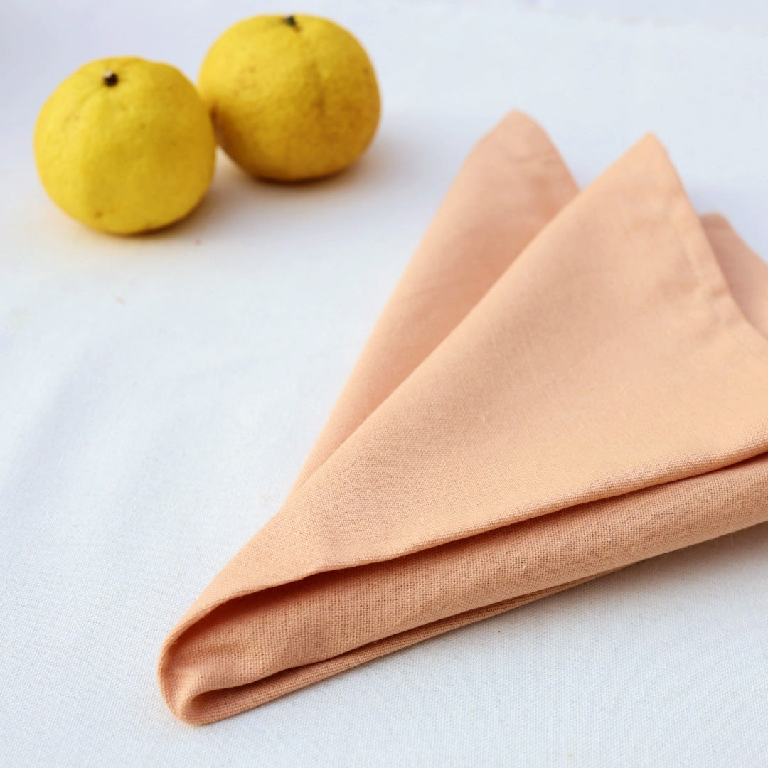 Cotton Linen Cloth Napkins, 42 x 42 cm Reusable Dinner Napkins for Everyday Dining, Weddings and Table Settings